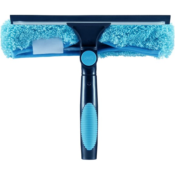 11" Window Squeegee and Microfiber Scrubber 2-in-1 Combo Cleaning Tools (Attachement Only) (1)