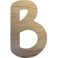 thumbnail image 1 of 11'' Wooden Craft Letter B, Unfinished 1/4'' Cutout, Choose Your Letters, DIY, 1 of 3