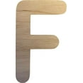 thumbnail image 1 of 11'' Wooden Craft Letter F, Unfinished 1/4'' Cutout, Choose Your Letters, DIY, 1 of 3