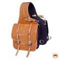 thumbnail image 1 of 11 X 10.5 In Horse Western Saddle Bag Leather Cowboy Trail Ride Hilason, 1 of 5