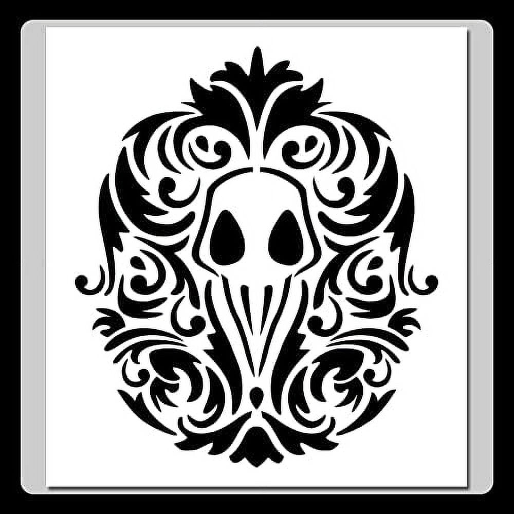 11-x-12-inch-gothic-raven-decorative-floral-damask-stencil-walmart
