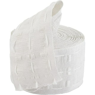 1 Roll with 32 Yards / 1152 inches Length 3.2 Wide Curtain Tape Curtain  Heading Deep Pinch Pleat Tape White (32 Yards)
