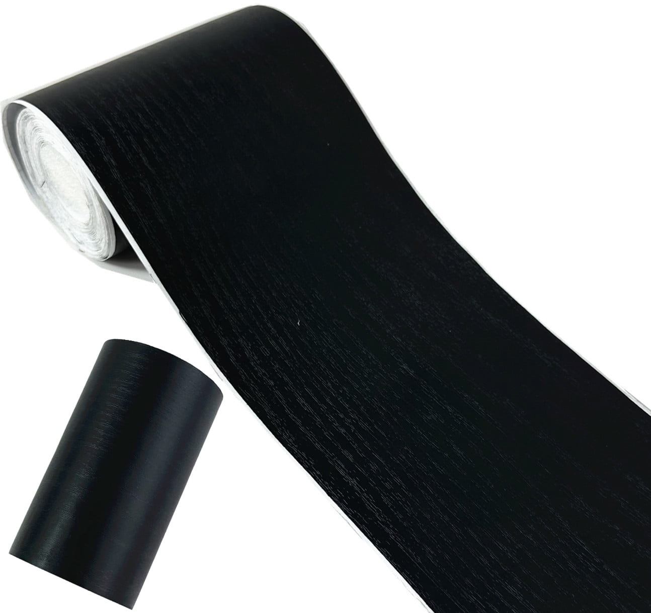 11 Yard Black Border Peel &Stick Black Wood Grain Wallpaper Border Removable Waterproof Home
