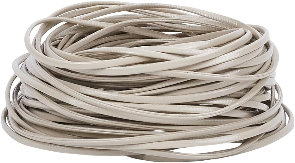 11 Yard Double Sided Leather Braiding String 2mm Old Lace Fold Over PU ...