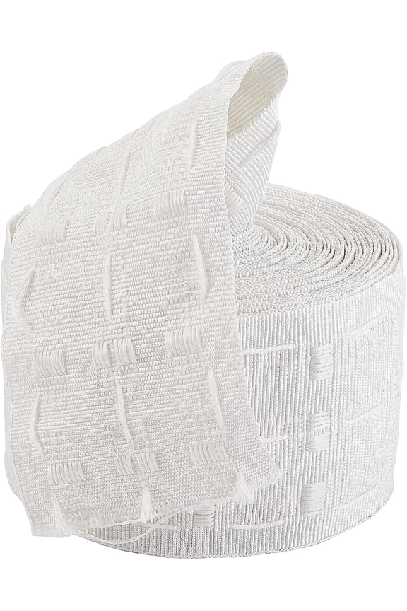 11 Yard x 3 Inch Wide Pleat Curtain Header Tape White Detachable Pencil Curtain Heading Accessories Home Window Treatments Decoration Supplies