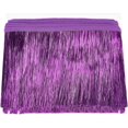 thumbnail image 1 of 11 Yard x 5.9 inch Tinsel Fringe Trim Dark Violet Metallic Foil Fringe Garland Tinsel Streamer Tinsel Garland Dance Costume Fringe Trimming for Wedding Birthday Party Decoration, 1 of 9