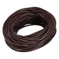 11 Yards 2mm Round Leather Cord Lacing Strings for DIY Crafts Dark ...