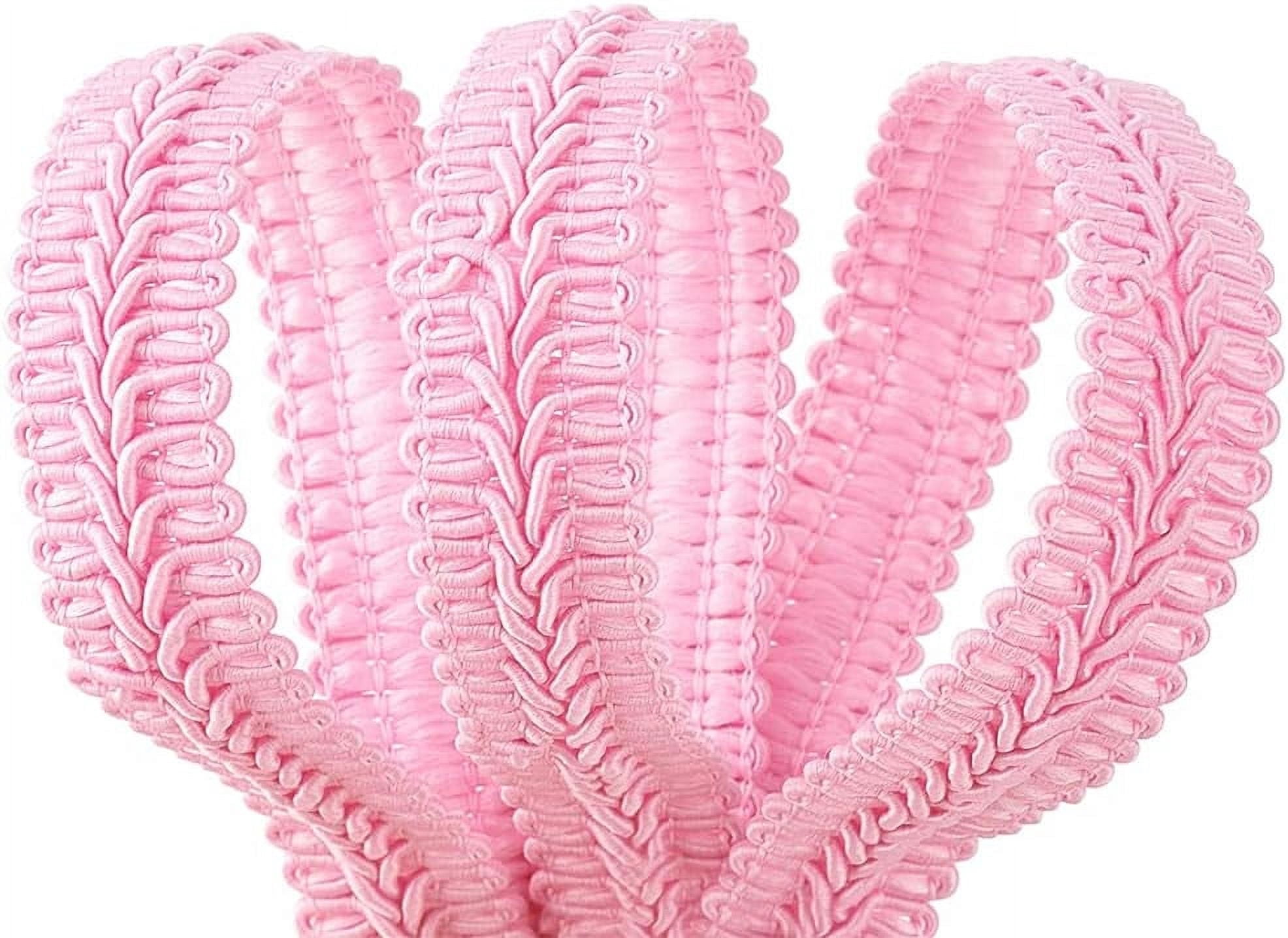 Pinhead Trim 11 Yards 5 8 Pink Braid Trim Polyester Woven Braid Trim Centipede ...