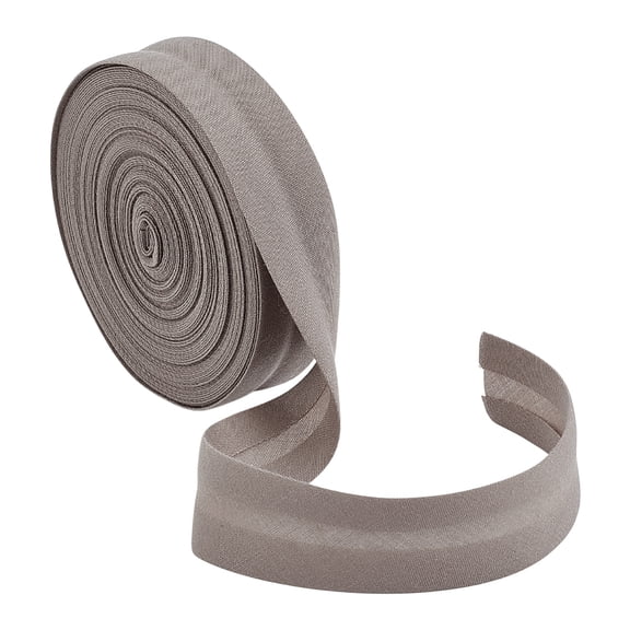 11 Yards Single Fold Bias Tape 3/4 Inch Wide Gray Polycotton Bias Binding Tape Hemming Ribbon for DIY Garment Sewing Seaming Piping Quilting