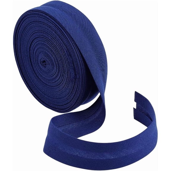 11 Yards Single Fold Bias Tape 3/4 Inch Wide Midnight Blue Polycotton Bias Binding Tape Hemming Ribbon