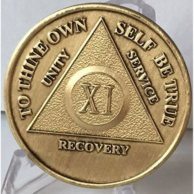Deluxe Personalized AA Recovery Medallion Holders - Recovery Tokens Display  Plaque - Alcoholics Anonymous Founders