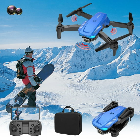 11 Year Old Boy Gifts, Drone with 1080P HD FPV Camera Remote Control Toys Gifts for Boys Girls with Altitude Hold Headless Mode Start Speed Adjustment, Blue, One Size