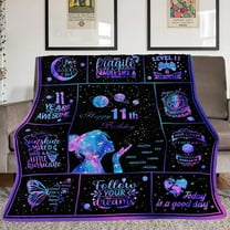 11 Year Old Girl Gift Ideas, 11 Year Old Girl Birthday Gifts, Gifts for 11 Year Old Girl, 11th Birthday Gifts for Girls, Birthday Gifts for 11 Year Old Girl Throw Blanket 60"X50"