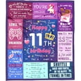 thumbnail image 1 of 11 Year Old Girl Gift Ideas Blankets 50x60 Inches, Birthday Gifts for 11 Year Old Girls, 11th Birthday Decorations for Girls Throw Blanket, 1 of 6