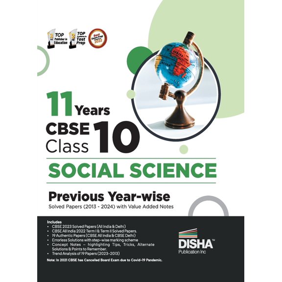 11 Years CBSE Class 10 Social Science Previous Year-wise Solved Papers (2013 - 2023) with Value Added Notes Previous Yea, (Paperback)