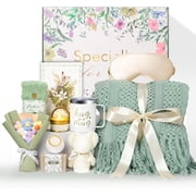 11 count Birthday Gifts for Women, Get Well Soon Gifts Baskets for Women Self Care,Thank You , Care Package After Thinking of You Sympathy, for Mom Her Wife Sister (Blanket)