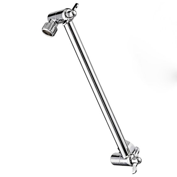 11'' for Extra Long Solid Brass Chromed Shower for Head Extension Arm With Locking Adjustable G1/2