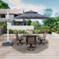 thumbnail image 1 of 11 ft. 2-Tier Aluminum 360-Degree Cantilever Patio Umbrella with umbrella cover and base, 1 of 8