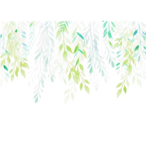 11 ft. 5 in. x 8 ft. 2 in. Summer Leaves Wall Mural
