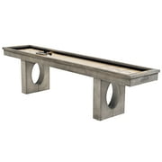 Aurora 11 ft Outdoor Shuffleboard, MgO Concrete with Steel Frame, All-Weather Playfield, Slide Scorers, Cover & 8 Pucks Included by Barrington