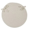 thumbnail image 1 of 11 ft. Boca Raton Round Rug, White, 1 of 1