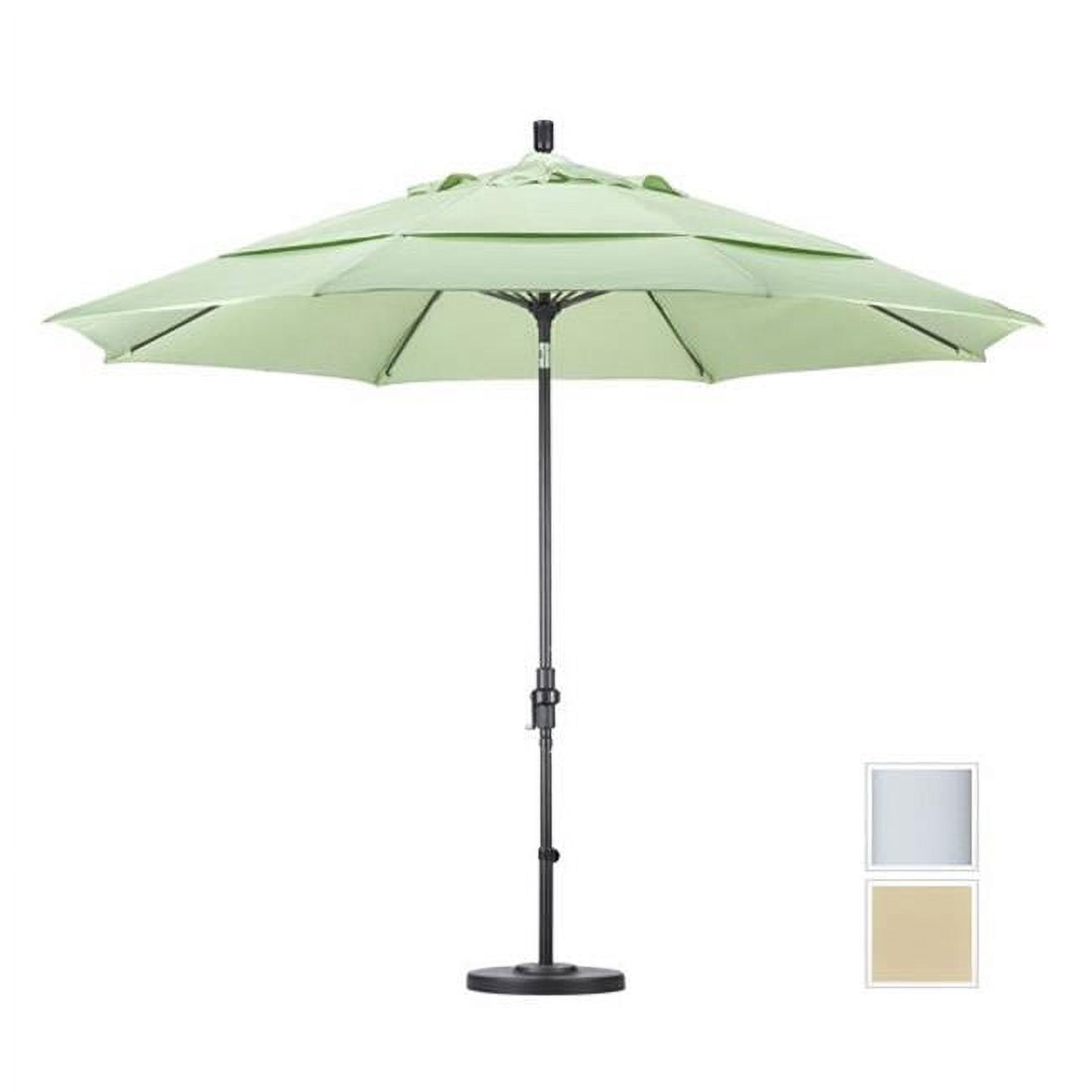 11 ft. Fiberglass Market Umbrella Collar Tilt Double Vents - Matted White - Sunbrella - Black 11 ft. Fiberglass Market Umbrella Collar Tilt Double Vents - Matted White - Sunbrella - Black