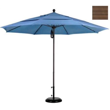 11 ft. Fiberglass Market Umbrella PO DVent Bronze-Olefin-Terrace Sequoia