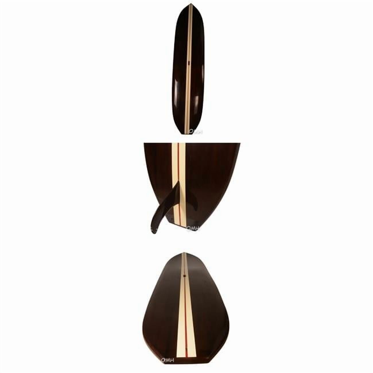 11 ft. Paddle Board with 1 Fin, Dark Painted Cedarwood