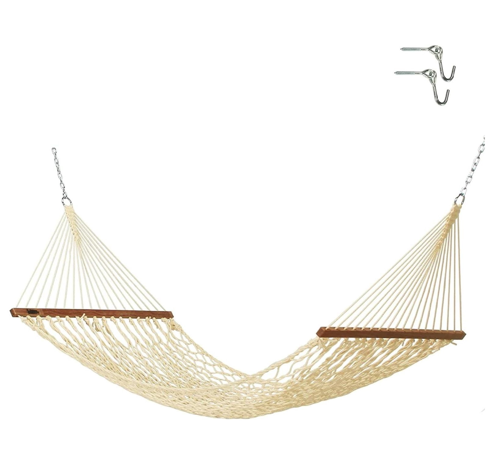 Food Save Rope 11 ft Small Oatmeal Duracord Rope Hammock 450 lb Capacity with Free ...