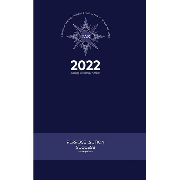 11-in-1 2022 PLANNER 6x9" 24-Hour Time Slots Personal Business 24 Hour Planner Daily Diary Hardcover Matte Finish P, (Hardcover)