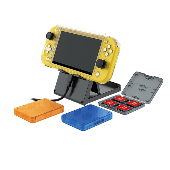 11-in-1 Accessory Bundle for Nintendo Switch Lite - PC Case, Game Card Holder, Tempered Glass, Charging Cable & More, Ultimate Switch Lite Kit