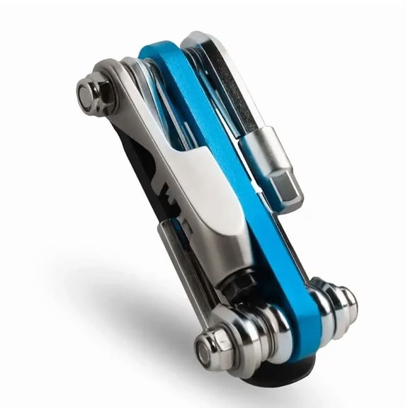 11-in-1 Bicycle Multi Tool Kit, Portable Bike Repair Tool with Chain Breaker, Hex Spoke Wrench Screwdriver, Compact Multi-Function Bike Maintenance Tool for Road & Mountain Bikes, Emergency Bike Tool