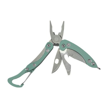 11 in 1 Pliers with Carabiner and Sheath Folding Camping Army Multi Tool J1F1