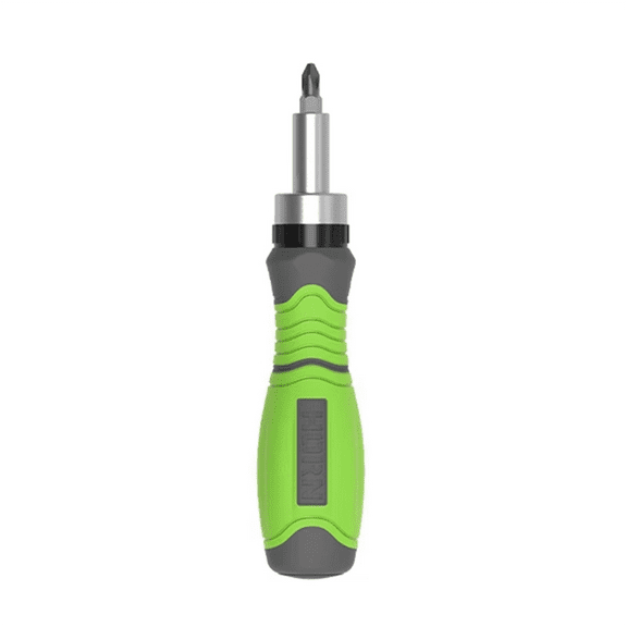 11 in 1 Ratchet Screwdriver Hidden Screwdriver Head Multi Angle Corner Capable Multifunctional Screwdriver Tool Green,1 x Screwdriver Tool,Green
