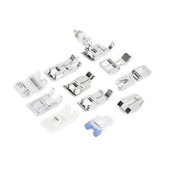 11 in 1 Sewing Machine Accessories Kit Metal Plastic Silver White 100 Quality 11 Pieces