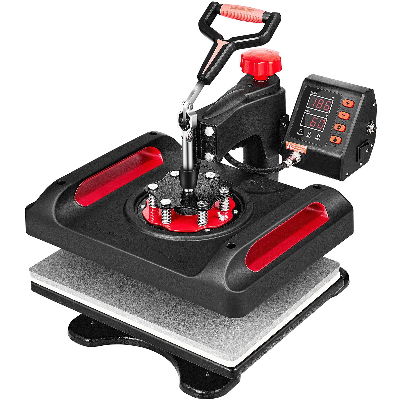 11 in 1 hot press, 12x15 inches, multi-function clamshell sublimator, 360 ° rotation, double tube heat transfer, suitable for T-shirts, shoes, hats