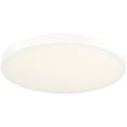 thumbnail image 1 of 11 in. 20W 3000K 90CRI Luke Round Trimless Rim LED Flush Mount Ceiling Light, White, 1 of 1