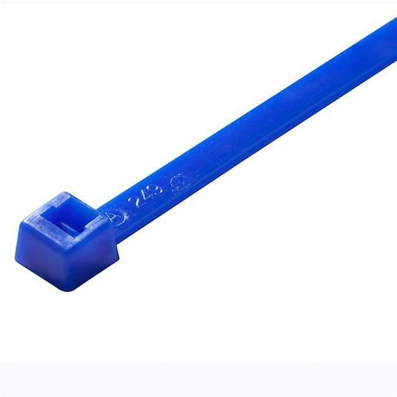 11 in. 50 lbs Cable Tie, Blue - 100 per Bag