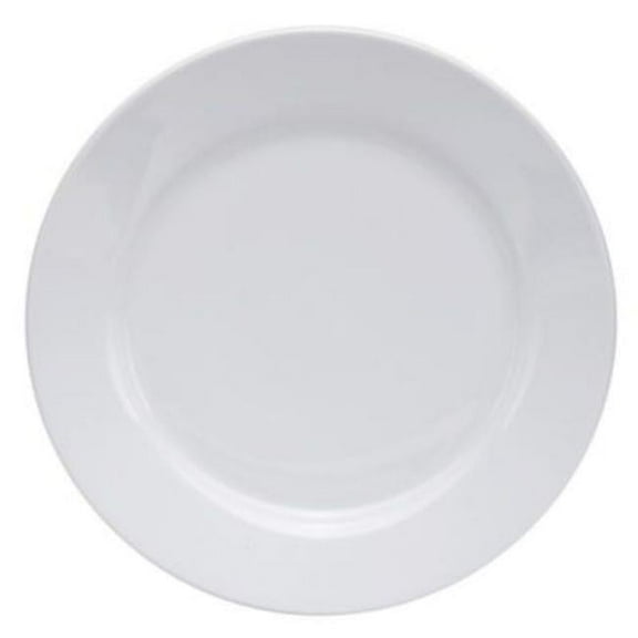 11 in. Bright White Ware Round Plate