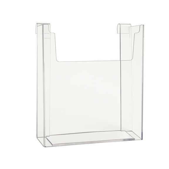 11 in. H x 8 1/2 in. W Clear Styrene Literature Holder for Wire Grid Panels (Pack of 12)