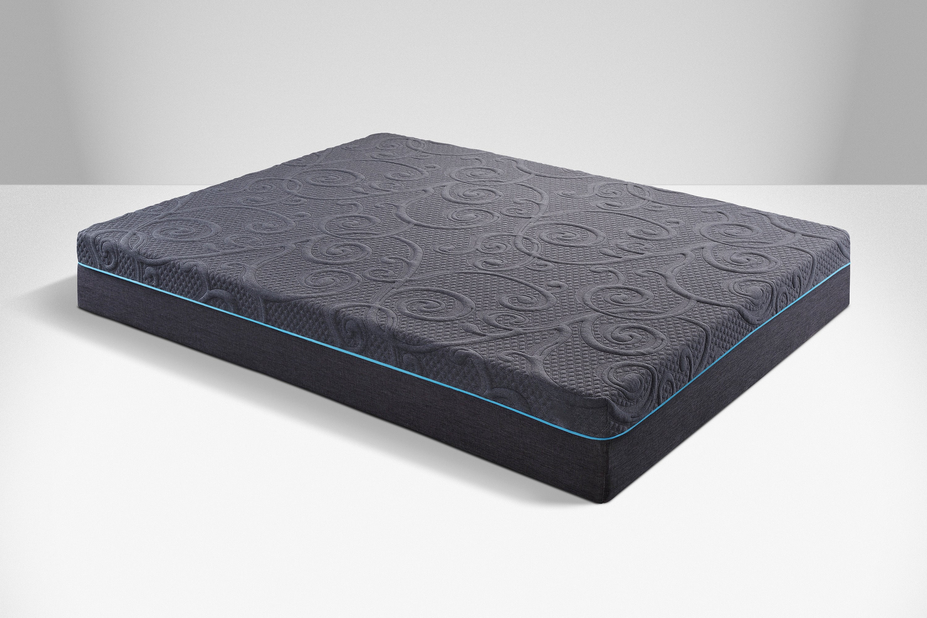 11 in. King Size Pocket Coil Hybrid Mattress, Durable Gel Memory Foam Mattress in a Box, Dark Gray