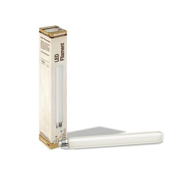 11 in. LED Filament 5W Dimmable T9 Light Bulb with Frost Glass Finish & Medium E26 Base - 2700K Warm White Light, 400 Lumens, Pack of 4