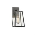 thumbnail image 1 of 11 in. Lighting Leodegrance Transitional 1 Light Black Outdoor Wall Sconce - Textured Black, 1 of 1