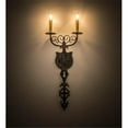 thumbnail image 1 of 11 in. Merano 2 Light Wall Sconce, Smoke 071U, 1 of 1