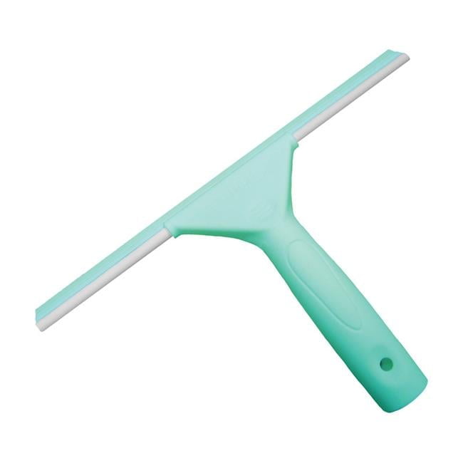 Aqua Silicone Shower Squeegee with Rubber Blade, 11 inches