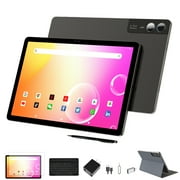11 inch Android 14 Tablets 186+12 virtualGB+128GB 2K 2000*1200 Display Android Tablet 9000mAh Battery Tablet, Quad Speakers, Main 13MP Camera Tablet with Keyboard, Stylus, Case