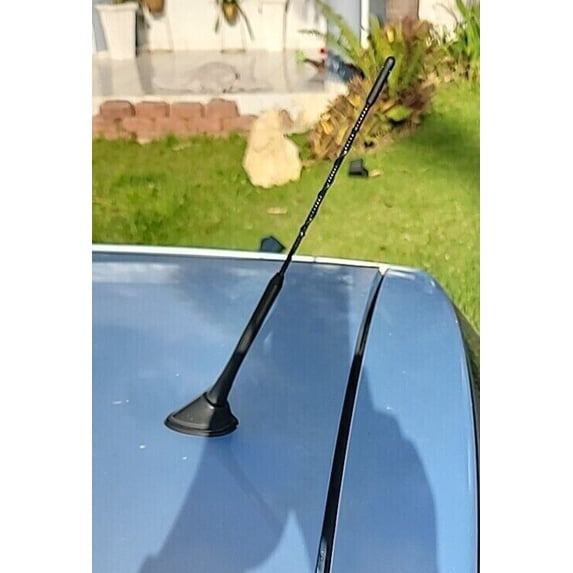 16 Inch Black Rubber Antenna Mast For Honda Element 2003-2011 - AM/FM Radio, Easy Install