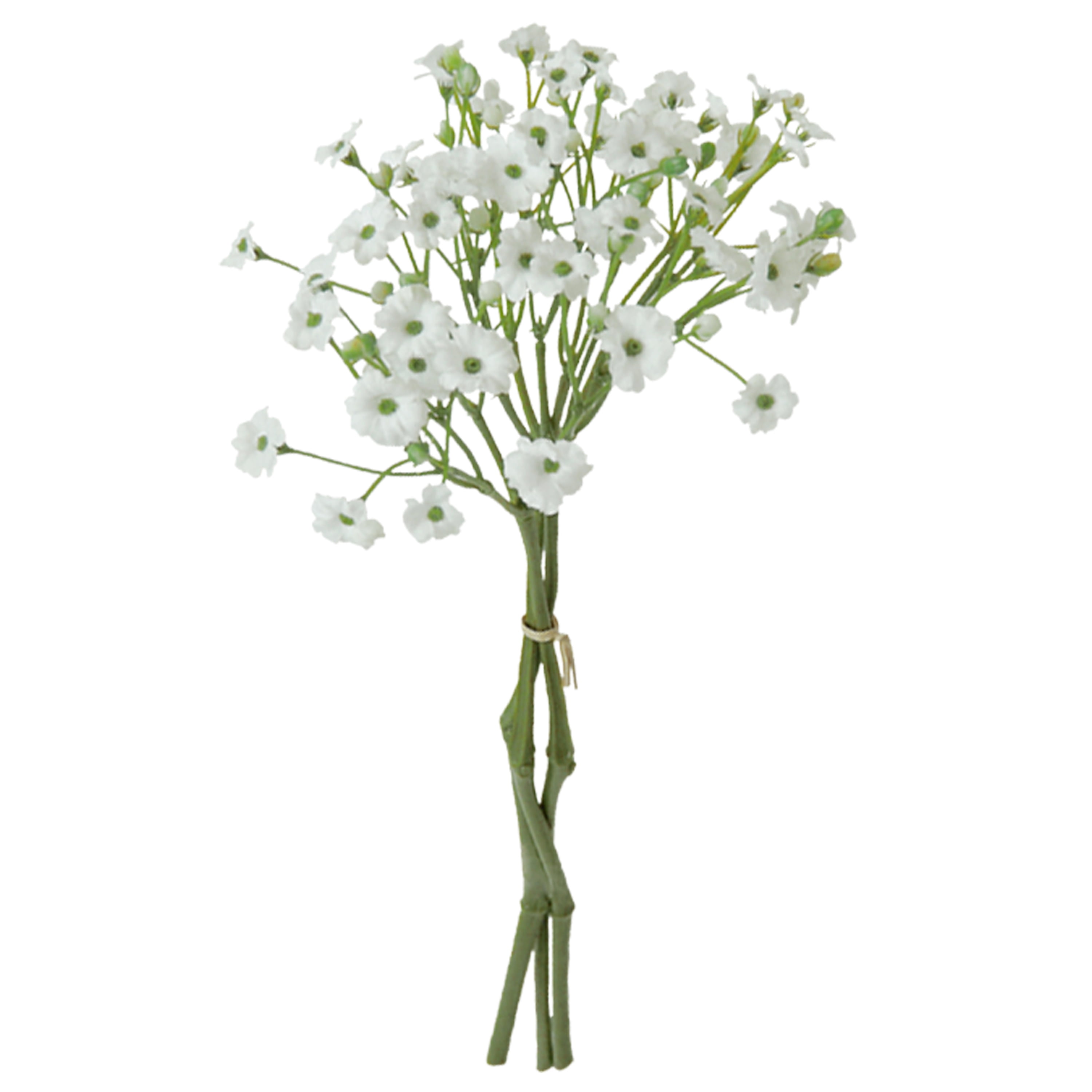 11-inch Artificial Silk White Set of 3 Baby's Breath Short Stem, for Indoor Use, by Mainstays