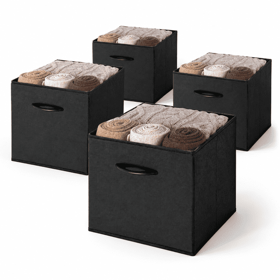 11-inch Black Storcubes Leather Cube Organizer B4-pack