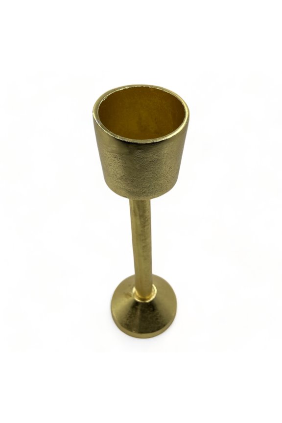11 inch Gold Decorative Metal Candle Holder by 90210 Kitchen and Bath